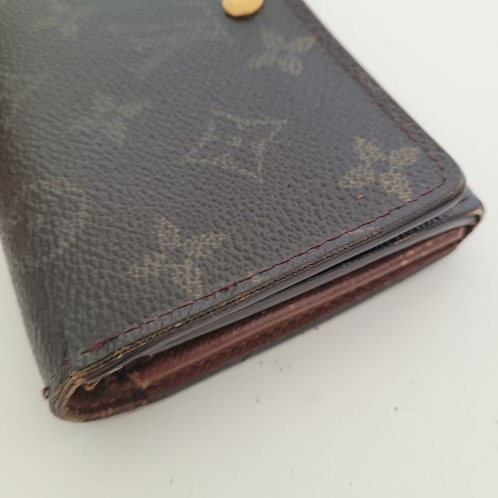 Louis Vuitton Portefeuille Tresor Bifold Wallet Medium Monogram Brown Vintage - Picture 11 of 12